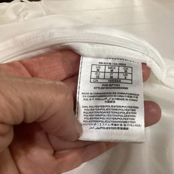 Guess blouse SZ M white fairycore romantic babydoll flowy delicate whimsical - Picture 7 of 9